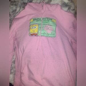 SpongeBob hoodie, pink size M in mens